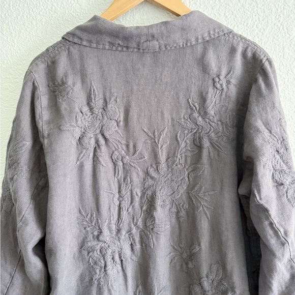 Johnny Was Sadie Heavy Linen Coat - Picture 6 of 9